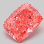 3.18 Carat Fancy Vivid Pink Cushion Modified Brilliant Lab Grown Diamond | VVS2 | IGI Certified | ARM254