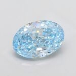 3.5 Carat OVAL | Lab Grown Diamond | Fancy Vivid Blue | SI1 | IGI Certified | ARM2156