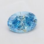 1.07 Carat OVAL | Lab Grown Diamond | Fancy Vivid Blue | VS1 | IGI Certified | ARM2195