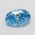 1.04 Carat OVAL | Lab Grown Diamond | Fancy Vivid Blue | VS2 | IGI Certified | ARM2206