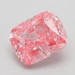 1.26 Carat Fancy Vivid Pink Cushion Modified Brilliant Lab Grown Diamond | VVS2 | IGI Certified | ARM068