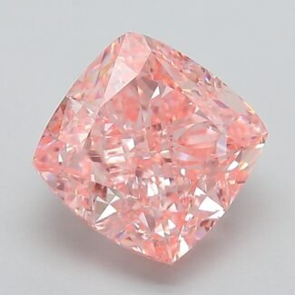 3.31 Carat Fancy Vivid Pink Square Cushion Modified Brilliant Lab Grown Diamond | VS1 | IGI Certified | ARM265