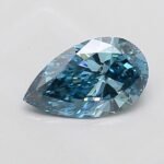 1 Carat PEAR | Lab Grown Diamond | Fancy Vivid Blue | VS2 | IGI Certified | ARM2268
