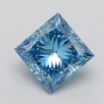 3.51 Carat PRINCESS | Lab Grown Diamond | Fancy Vivid Blue | VS1 | IGI Certified | ARM2286
