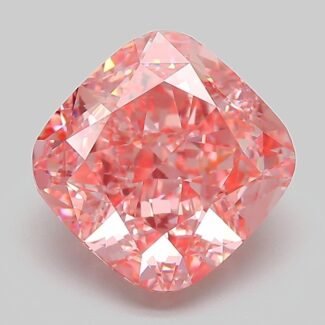 4.01 Carat Fancy Vivid Pink Square Cushion Modified Brilliant Lab Grown Diamond | VVS2 | IGI Certified | ARM269