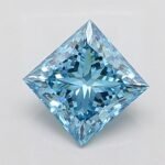 1.56 Carat PRINCESS | Lab Grown Diamond | Fancy Vivid Blue | VS2 | IGI Certified | ARM2318