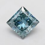 1.57 Carat PRINCESS | Lab Grown Diamond | Fancy Vivid Bluish Green | I2 | IGI Certified | ARM2320