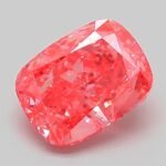1.47 Carat Fancy Vivid Pink Cushion Modified Brilliant Lab Grown Diamond | VVS2 | IGI Certified | ARM069