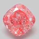 4.07 Carat Fancy Vivid Pink Square Cushion Modified Brilliant Lab Grown Diamond | VVS2 | IGI Certified | ARM275