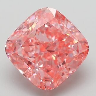 4.4 Carat Fancy Vivid Pink Square Cushion Modified Brilliant Lab Grown Diamond | VS1 | IGI Certified | ARM284