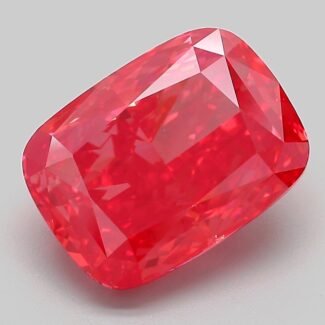5.06 Carat Fancy Vivid Pink Square Cushion Modified Brilliant Lab Grown Diamond | VVS2 | IGI Certified | ARM286