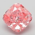 2 Carat Fancy Vivid Pink Square Cushion Modified Brilliant Lab Grown Diamond | VS1 | IGI Certified | ARM071