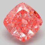 5.26 Carat Fancy Vivid Pink Square Cushion Modified Brilliant Lab Grown Diamond | VS1 | IGI Certified | ARM293