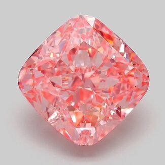 5.27 Carat Fancy Vivid Pink Square Cushion Modified Brilliant Lab Grown Diamond | VS1 | IGI Certified | ARM294