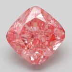 5.5 Carat Fancy Vivid Pink Square Cushion Modified Brilliant Lab Grown Diamond | VS1 | IGI Certified | ARM299