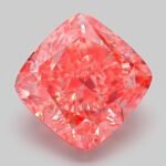 6.65 Carat Fancy Vivid Pink Square Cushion Modified Brilliant Lab Grown Diamond | VS1 | IGI Certified | ARM308