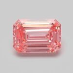 0.72 Carat Fancy Vivid Pink Emerald Cut Lab Grown Diamond | VS1 | IGI Certified | ARM322