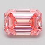 3.07 Carat Fancy Vivid Pink Emerald Cut Lab Grown Diamond | VS1 | IGI Certified | ARM328