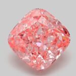 2.01 Carat Fancy Vivid Pink Square Cushion Modified Brilliant Lab Grown Diamond | VVS2 | IGI Certified | ARM075