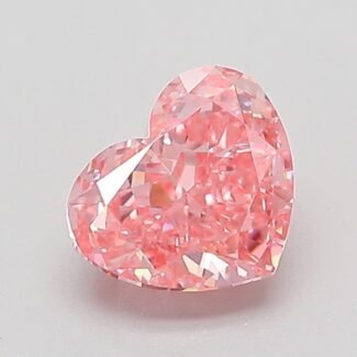 1.01 Carat Fancy Vivid Pink Heart Modified Brilliant Lab Grown Diamond | VS1 | IGI Certified | ARM333