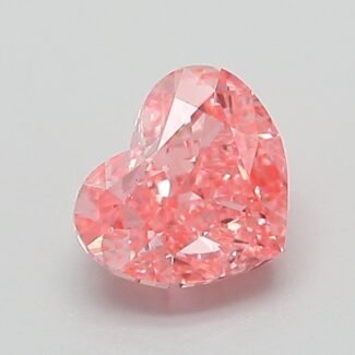 1.02 Carat Fancy Vivid Pink Heart Modified Brilliant Lab Grown Diamond | VS1 | IGI Certified | ARM338