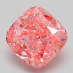 2.01 Carat Fancy Vivid Pink Cushion Modified Brilliant Lab Grown Diamond | VVS2 | IGI Certified | ARM076