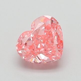 1.03 Carat Fancy Vivid Pink Heart Modified Brilliant Lab Grown Diamond | VVS2 | IGI Certified | ARM340