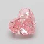 1.05 Carat Fancy Vivid Pink Heart Modified Brilliant Lab Grown Diamond | VVS2 | IGI Certified | ARM343