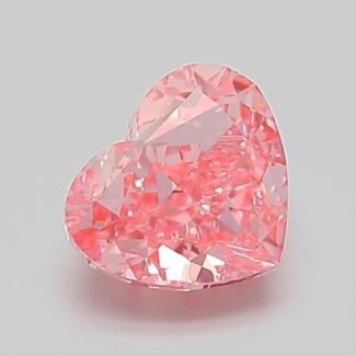 1.07 Carat Fancy Vivid Pink Heart Modified Brilliant Lab Grown Diamond | VVS2 | IGI Certified | ARM346