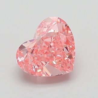 1.07 Carat Fancy Vivid Pink Heart Modified Brilliant Lab Grown Diamond | VVS2 | IGI Certified | ARM347