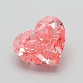 1.08 Carat Fancy Vivid Pink Heart Modified Brilliant Lab Grown Diamond | VS1 | IGI Certified | ARM349