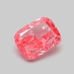 0.52 Carat Cushion Brilliant | Lab Grown Diamond | Fancy Vivid Pink | VS1 | IGI Certified | ARM050