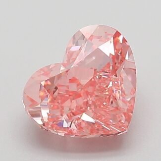 2.02 Carat Fancy Vivid Pink Heart Modified Brilliant Lab Grown Diamond | VVS2 | IGI Certified | ARM353