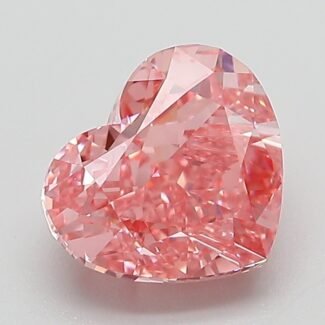 2.04 Carat Fancy Vivid Pink Heart Modified Brilliant Lab Grown Diamond | VVS2 | IGI Certified | ARM356