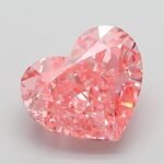 2.04 Carat Fancy Vivid Pink Heart Modified Brilliant Lab Grown Diamond | VVS2 | IGI Certified | ARM358