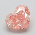 2.04 Carat Fancy Vivid Orangy Pink Heart Modified Brilliant Lab Grown Diamond | VVS2 | IGI Certified | ARM359