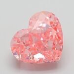 2.07 Carat Fancy Vivid Pink Heart Modified Brilliant Lab Grown Diamond | VVS2 | IGI Certified | ARM361