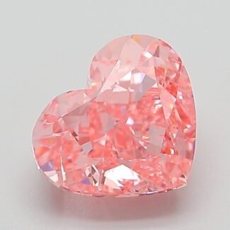 2.07 Carat Fancy Vivid Pink Heart Modified Brilliant Lab Grown Diamond | VVS2 | IGI Certified | ARM361