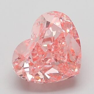 3.03 Carat Fancy Vivid Pink Heart Modified Brilliant Lab Grown Diamond | VVS2 | IGI Certified | ARM365
