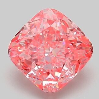 2.02 Carat Fancy Vivid Pink Square Cushion Modified Brilliant Lab Grown Diamond | VVS2 | IGI Certified | ARM080
