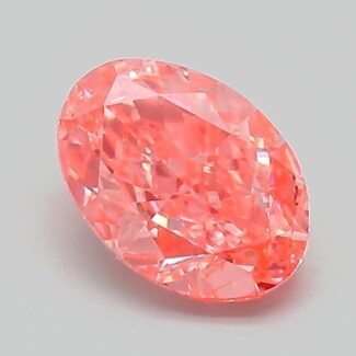 1.04 Carat Fancy Vivid Pink Oval Modified Brilliant Lab Grown Diamond | VVS2 | IGI Certified | ARM395