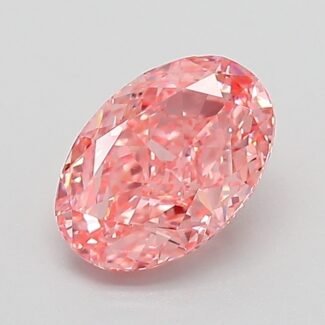 1.04 Carat Fancy Vivid Pink Oval Modified Brilliant Lab Grown Diamond | VVS2 | IGI Certified | ARM400