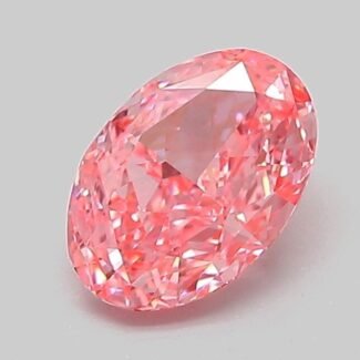1.05 Carat Fancy Vivid Pink Oval Modified Brilliant Lab Grown Diamond | VVS2 | IGI Certified | ARM402
