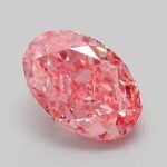 1.05 Carat Fancy Vivid Pink Oval Modified Brilliant Lab Grown Diamond | VS1 | IGI Certified | ARM404