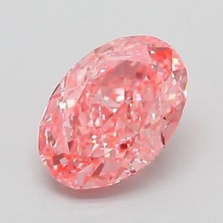 1.05 Carat Fancy Vivid Pink Oval Modified Brilliant Lab Grown Diamond | VVS2 | IGI Certified | ARM405