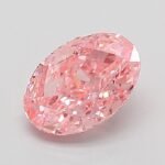 1.05 Carat Fancy Vivid Pink Oval Modified Brilliant Lab Grown Diamond | VVS2 | IGI Certified | ARM406
