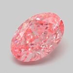 1.06 Carat Fancy Vivid Pink Oval Modified Brilliant Lab Grown Diamond | VS1 | IGI Certified | ARM414