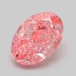 1.06 Carat Fancy Vivid Pink Oval Brilliant Lab Grown Diamond | VVS2 | IGI Certified | ARM415