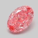 1.07 Carat Fancy Vivid Pink Oval Modified Brilliant Lab Grown Diamond | VS1 | IGI Certified | ARM421