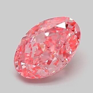 1.07 Carat Fancy Vivid Pink Oval Modified Brilliant Lab Grown Diamond | VS1 | IGI Certified | ARM422